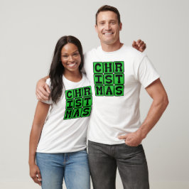 Camiseta Natal, Férias (Variante Verde)