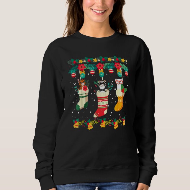Camiseta Natal Ferret Meias X Mas Lights (Frente)