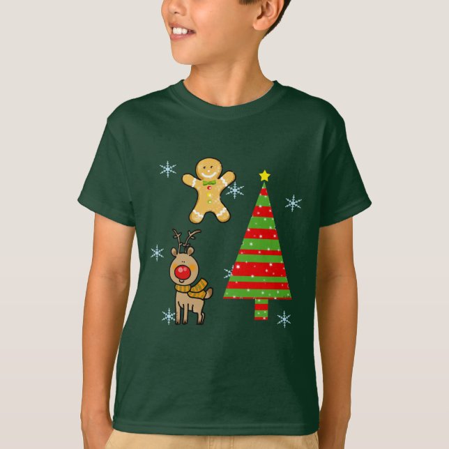 Camiseta Natal festivo (Frente)