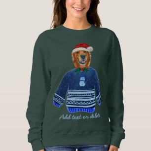 Camiseta Natal Fofo Cachorro Golden Retriever Roupa de Nata