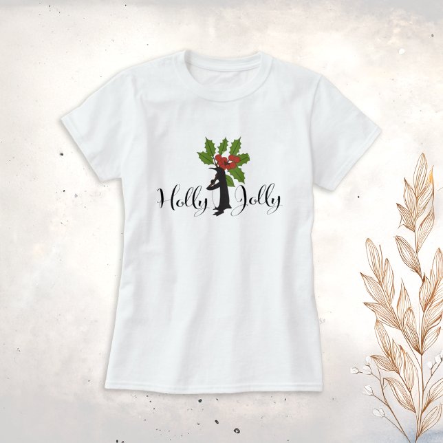 Camiseta Natal Fofo Engraçado Pinguim Alegre (Criador carregado)
