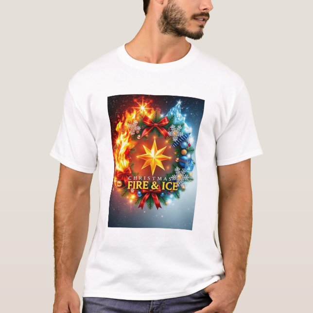 Camiseta **Natal Fogo & Gelo** (Frente)
