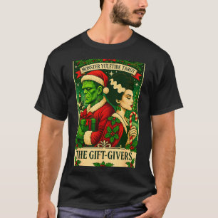 Camiseta Natal Frankenstein E Noiva O Tarot Dos Amantes