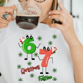 Camiseta Natal Gen Alpha 6 7 Meme Cartoon