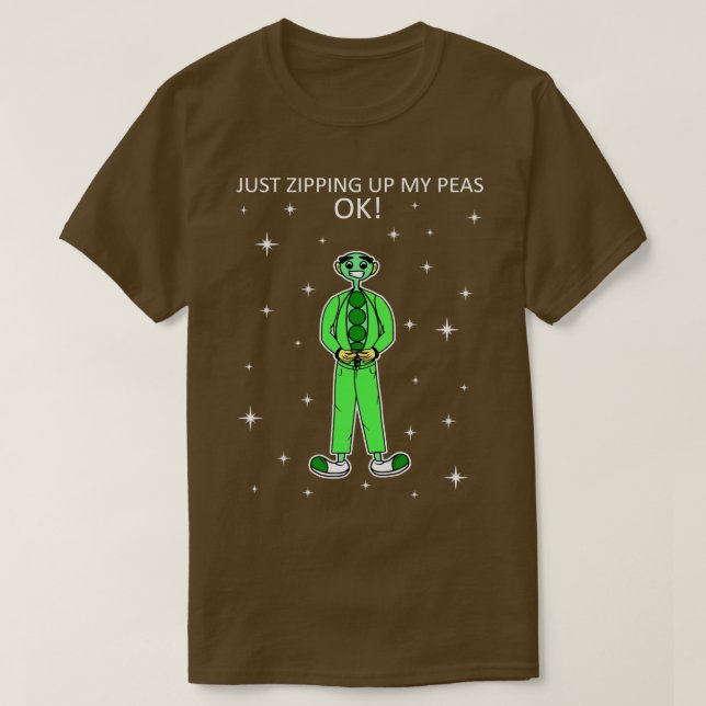 Camiseta Natal Gift Vegan Funny Peas Art Design (Frente do Design)