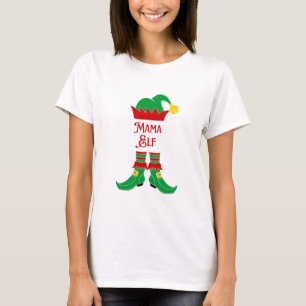 Camiseta Natal Holiday Mama Elf