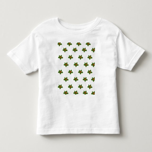 Camiseta Natal Holly Pattern (Frente)
