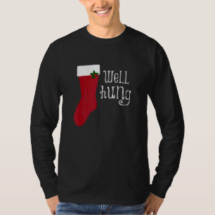 Camiseta Natal Humor Grosseiro Bem Pendurado Masculino