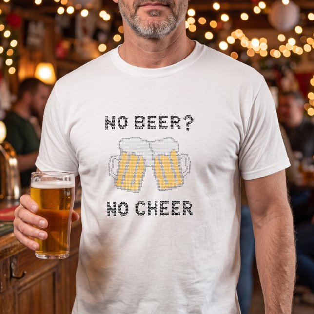 Camiseta Natal Humor Sem Cerveja Sem Alegria (Criador carregado)