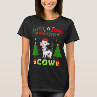 Camiseta Natal Igualável Só Uma Menina Que Lov