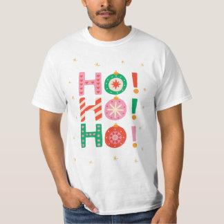 Camiseta Natal Ilustrado Colorido Ho-ho-ho