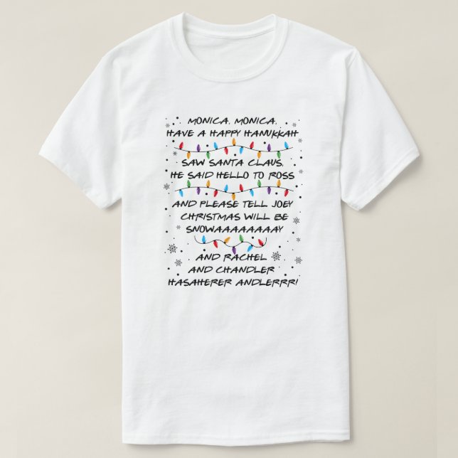 Camiseta Natal Inspirado em Friends (Frente do Design)