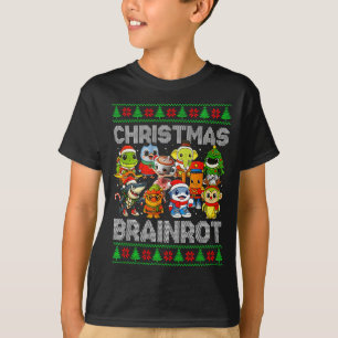 Camiseta Natal Italiano Engraçado Rot do Cérebro Italiano