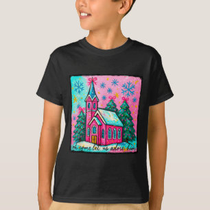 Camiseta Natal Jesus Oh Venha Vamos Adorá-Lo Divertido Chr