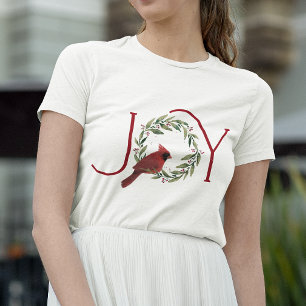 Camiseta Natal JOY Cardinal em Grinalda