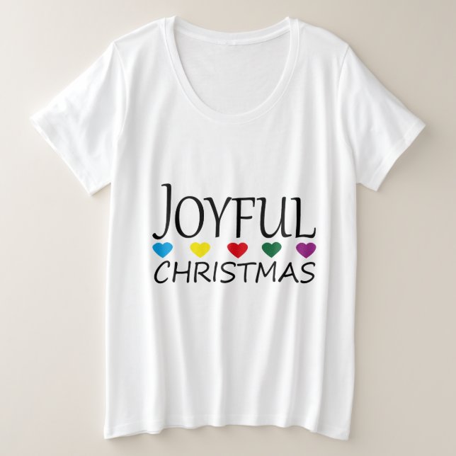 CAMISETA NATAL JOYFUL (Frente do Design)