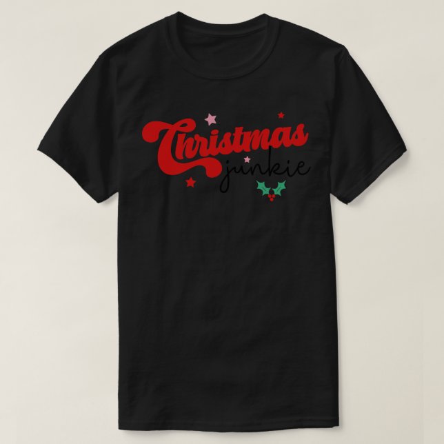 Camiseta Natal Junkie (Frente do Design)