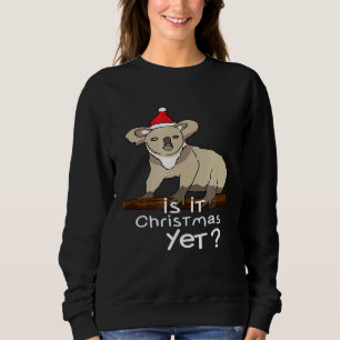 Camiseta Natal Koala Bear Santa Hat - Roupas Pajama