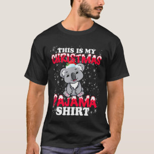 Camiseta Natal Koala Lover Este É O Meu Pajama De Natal