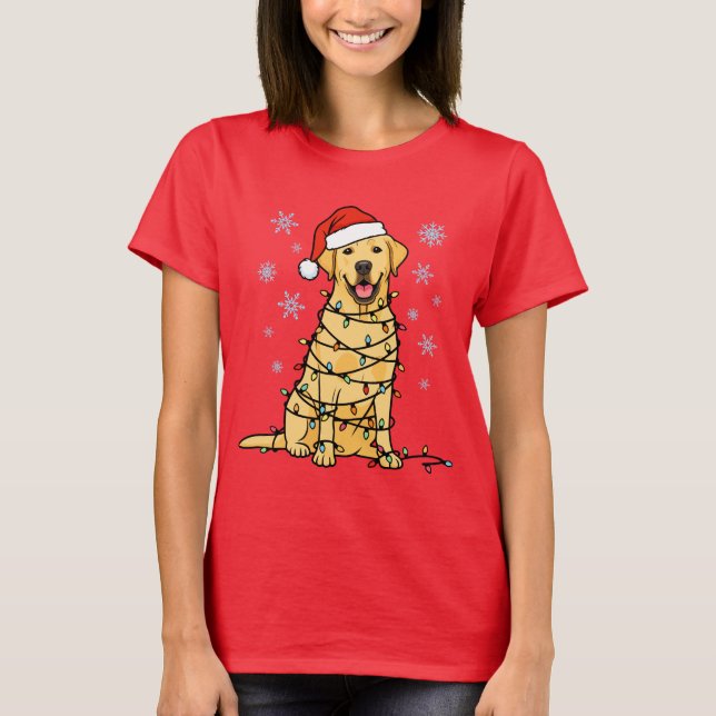 Camiseta Natal Labrador (Frente)