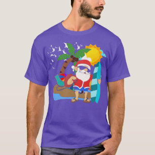 Camiseta Natal legal do Pai Natal no Havaí em julho