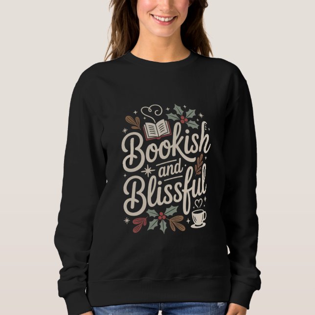 Camiseta Natal Literário e Alegre Confortável (Frente)