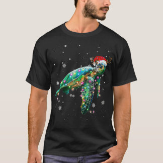 Camiseta Natal Luz Engraçado Papai Noel Feliz Natal 2