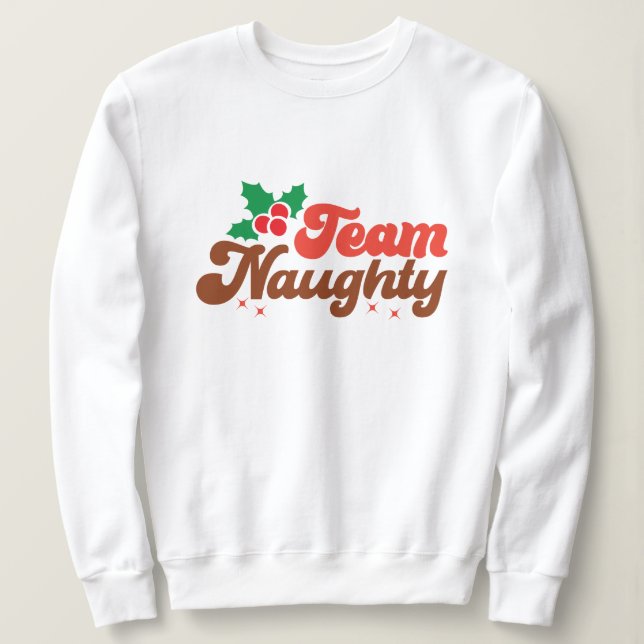 Camiseta Natal malvado da equipe (Frente do Design)
