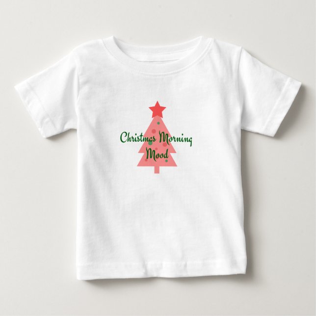 Camiseta Natal Manhã Bebê Topo (Frente)