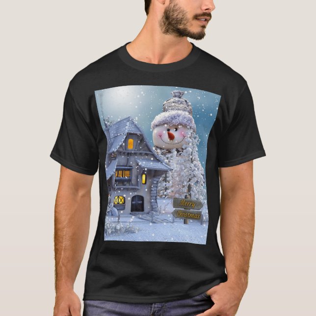 Camiseta Natal, Maravilha de Natal Feliz (Frente)
