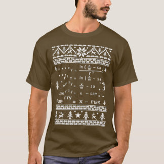 CAMISETA NATAL MATEMÁTICO DE NATAL SUJO DE NATAL SUJO