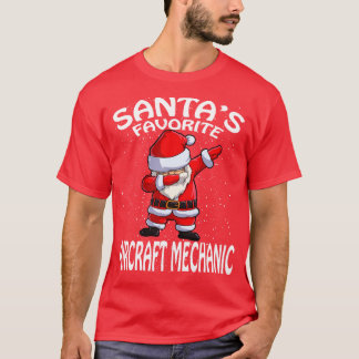 Camiseta Natal Mecânico das Aeronaves Santas Favoritas