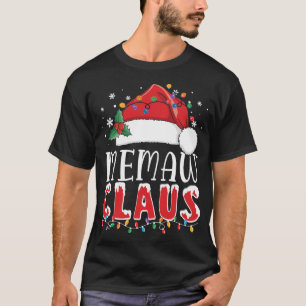 Camiseta Natal Memaw Claus Funny Pajama Matando Família Paj