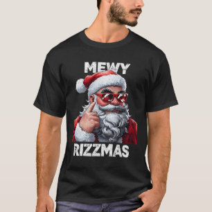 Camiseta Natal Mewy Rizzmas Piada Divertida do Papai Noel M