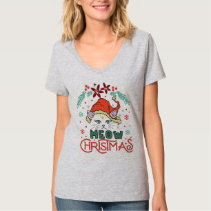 Camiseta Natal Miau, Feliz Natal
