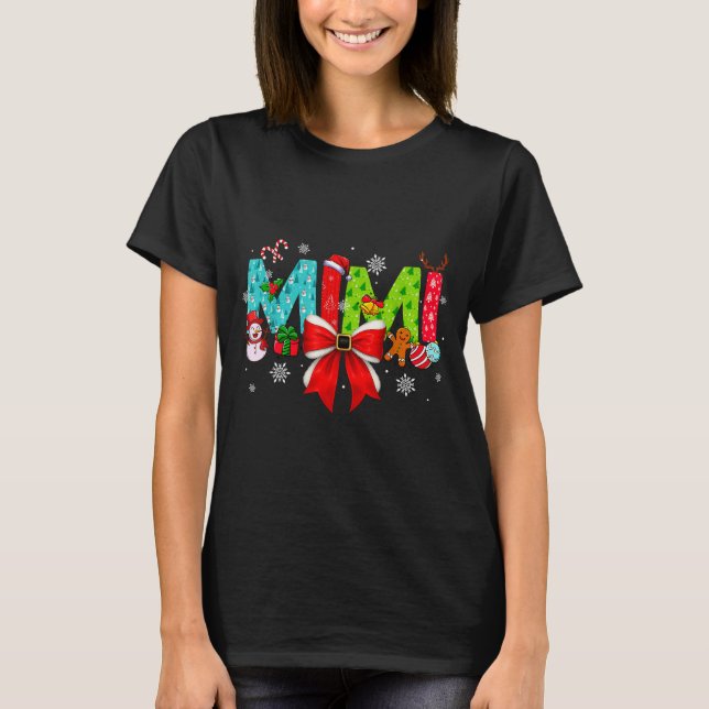 Camiseta Natal Mimi Coquete Laço Mimi Natal  (Frente)