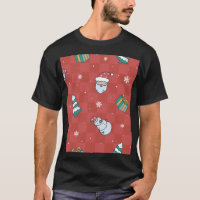 Natal minimalista: Design vermelho sem costura.