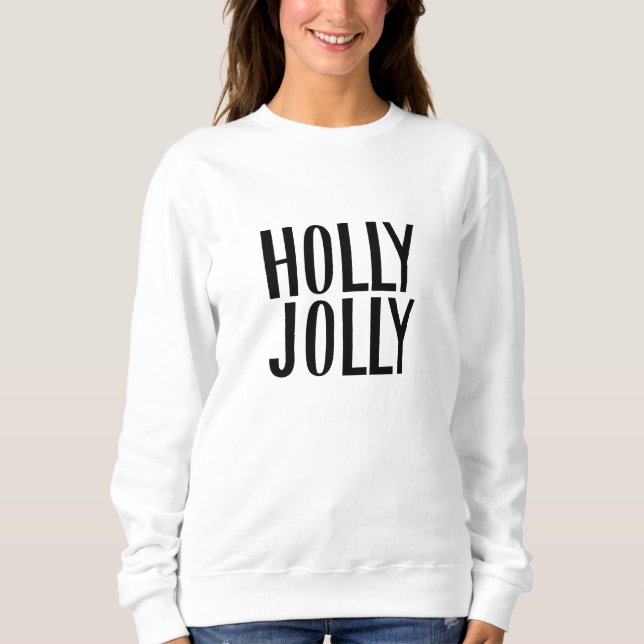 Camiseta Natal Minimalista Holly Jolly Christmas  (Frente)