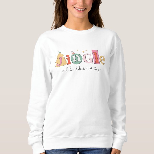 Camiseta Natal Moderno Jingle All the Way (Frente)