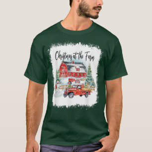 Camiseta Natal Na Fazenda Família Feliz Natal do Fazendeiro