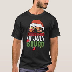 Camiseta Natal Na Festa de Aniversário de Julho Xmas Havaí