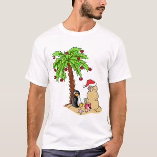 Camiseta Natal na praia
