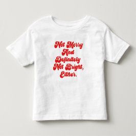 Camiseta Natal Não Alegre E Divertido Texto Anti-Natal