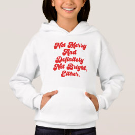 Camiseta Natal Não Alegre e Divertido Texto Anti-Natal