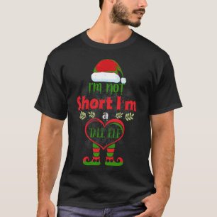 Camiseta Natal Não sou Curto Sou um Alto ELF Correspondendo