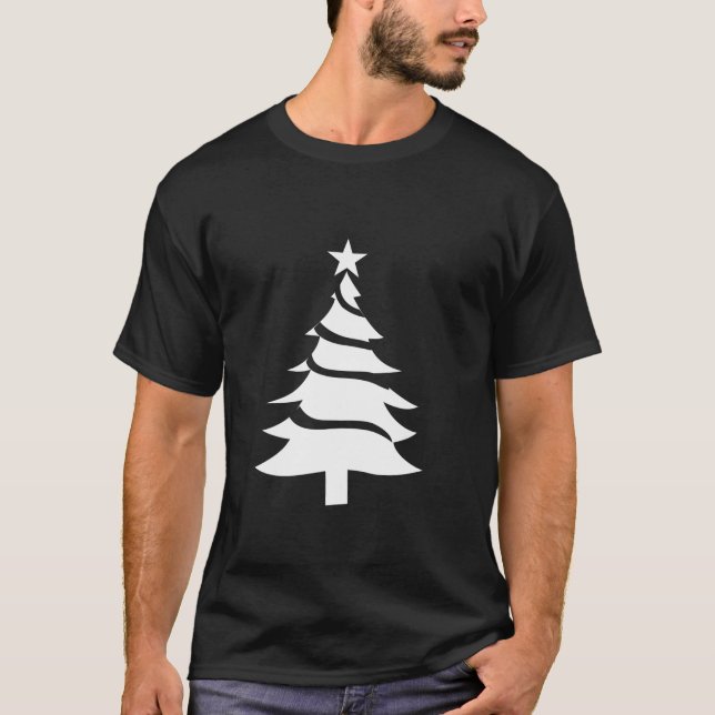 Camiseta Natal - Natal da Feliz de Férias Festivas da Árvor (Frente)