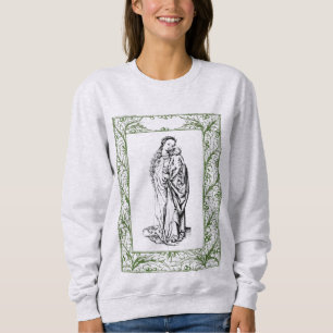 Camiseta Natal Natividade Madonna e Child Holly Border