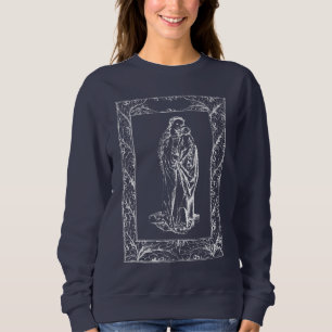 Camiseta Natal Natividade Madonna e Child Holly Border