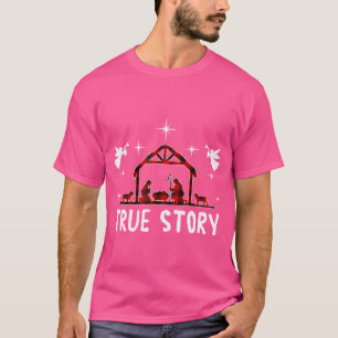 Camiseta Natal Natividade Verdadeira História De Jesus Nasc
