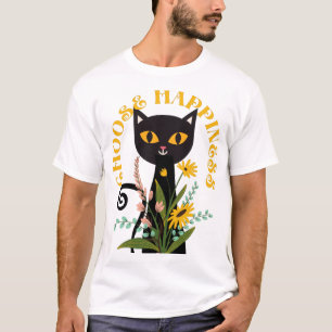 Camiseta Natal Negro Escolhe Felicidade Feliz Natal